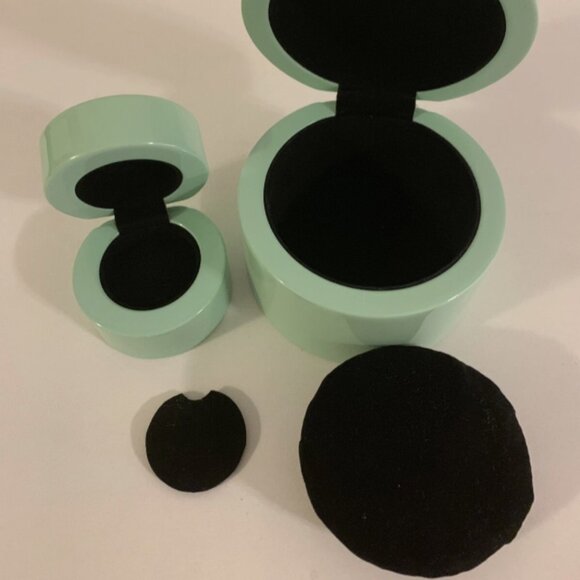 TOUS Ceramic Jewelry Boxes Earring & Bracelet Set Green Blue Teal - Picture 3 of 4